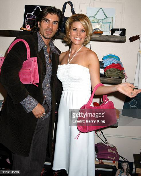 Victor Alfieri and McKenzie Westmore during Elahn Boutique Kicks off Summer Fashion Cocktail Party at Elahn Boutique in Studio City, California,...