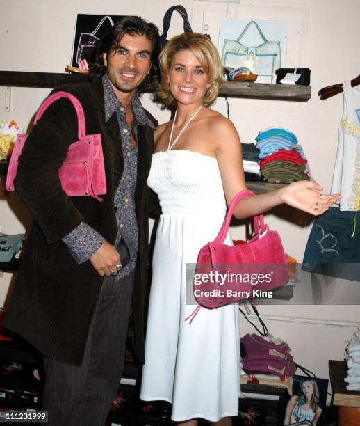 Victor Alfieri and McKenzie Westmore during Elahn Boutique Kicks off Summer Fashion Cocktail Party at Elahn Boutique in Studio City, California,...