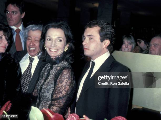 Lee Radziwill and Anthony Radziwill during Barrymore "Lunch Hour" Preview & Party at Milford Plaza Hotel in New York City, New York, United States.