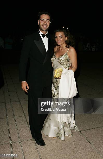 Luca Calvani and Antonia De Mita during 2004 Venice Film Festival - Opening Night - "The Terminal" Premiere - After Party at Hotel Excelsior in...