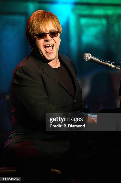 Sir Elton John during Elton John AIDS Foundation Benefit in Atlanta at The Tabernacle in Atlanta, Georgia, United States.