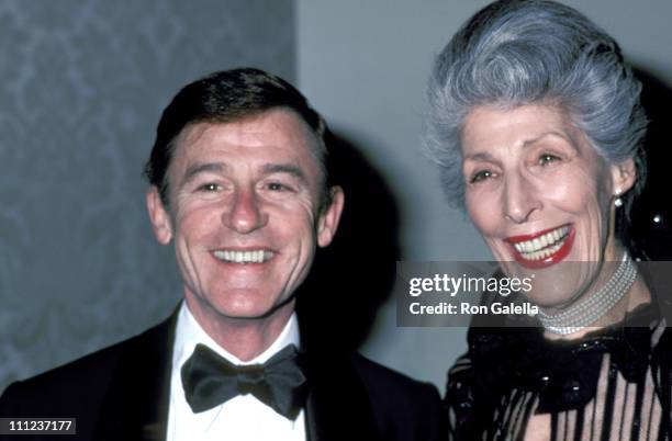 Roddy McDowall and Olive Behrent during Danny Kaye Tribute at Hilton Hotel in Beverly Hills, California, United States.