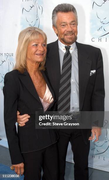 Stephen J. Cannell and Wife Marcia. During A Night of Comedy to Benefit "I AM YOUR CHILD" Foundation at Hollywood & Highland in Los Angeles,...