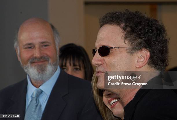 Rob Reiner and Albert Brooks. During A Night of Comedy to Benefit "I AM YOUR CHILD" Foundation at Hollywood & Highland in Los Angeles, California,...