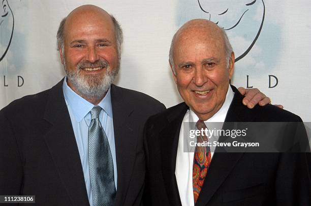 Rob Reiner and father Carl Reiner. During A Night of Comedy to Benefit "I AM YOUR CHILD" Foundation at Hollywood & Highland in Los Angeles,...