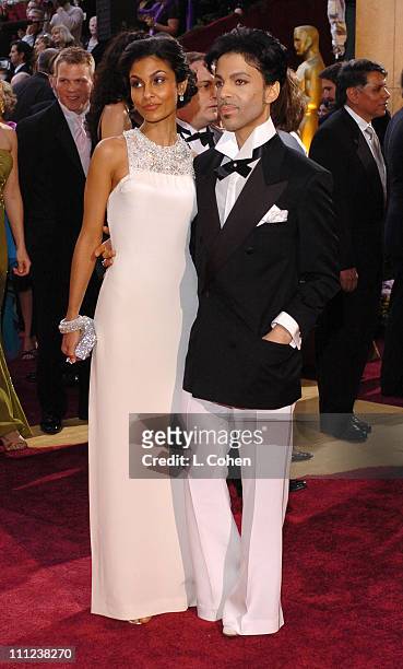Prince and Manuela Testolini during The 77th Annual Academy Awards - Arrivals at Kodak Theatre in Hollywood, California, United States.