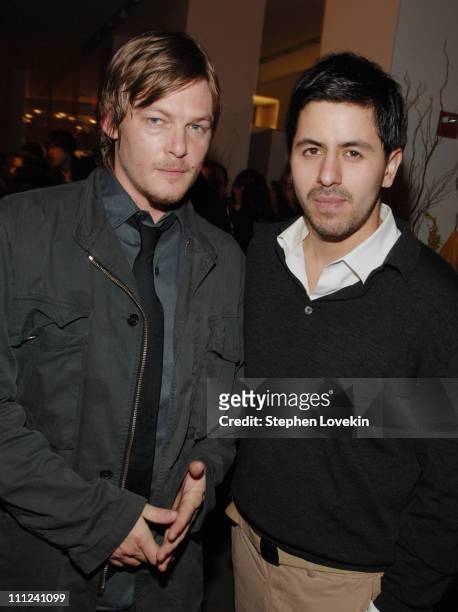 Norman Reedus and Brian Reyes during Brian Reyes Clebrates His Spring 2006 Collection Hosted by Maurice Villency at Maurice Villency Showroom in New...