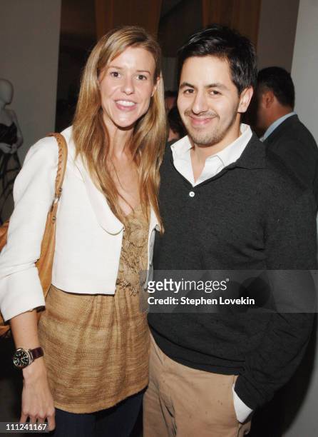 Eleanor Ylvisaker and Brian Reyes during Brian Reyes Clebrates His Spring 2006 Collection Hosted by Maurice Villency at Maurice Villency Showroom in...