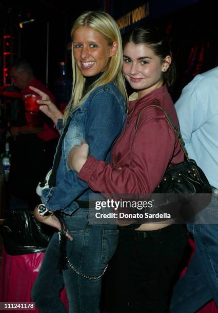 Nicky Hilton and Aimee Osbourne during Glamour's Annual Don't Party - Inside at Shakey's Pizza in Los Angeles, California, United States.