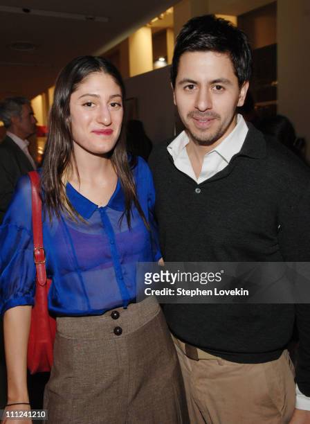 Arden Wohl and Brian Reyes during Brian Reyes Clebrates His Spring 2006 Collection Hosted by Maurice Villency at Maurice Villency Showroom in New...