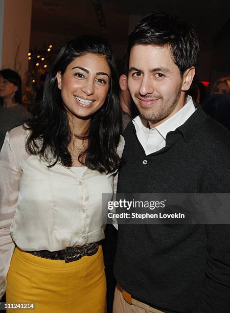 Lily Raffi and Brian Reyes during Brian Reyes Clebrates His Spring 2006 Collection Hosted by Maurice Villency at Maurice Villency Showroom in New...