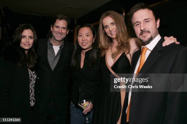 Courteney Cox Arquette, Michael Wright, Senior VP Original Programming for TNT & TBS, Christy Kwon-Kreisberg, VP Original Progamming for TBS, Daisy...