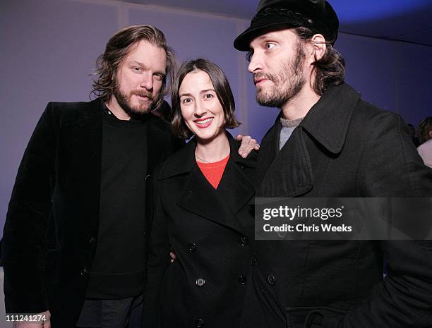 Kelly Cole, Anna Getty and Vincent Gallo during Party Celebrating the Premiere of the New TBS Comedy Series "Daisy Does America" - Red Carpet &...