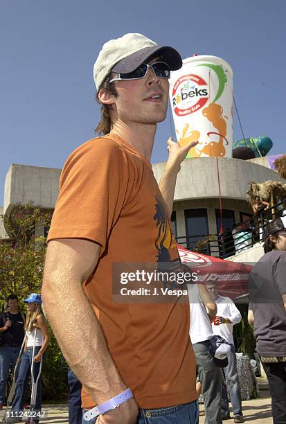 Ian Somerholder and Robek's during Cabana Pre-MTV Movie Awards Beauty Buffet - Day One at Private Residence in Hollywood, California, United States.