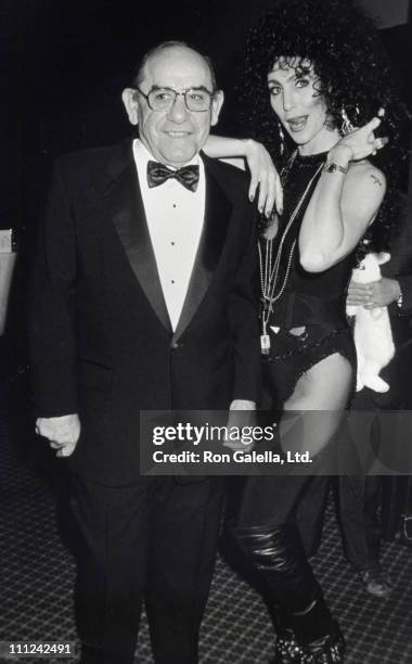 Yogi Berra and Audrey Cassell during 9th Annual Jewerly Council Committee Dinner at Marriot Marquis Hotel in New York City, New York, United States.