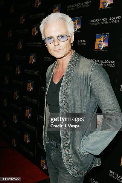 Michael Des Barres during Hard Rock Hotel and Casino 10th Anniversary Weekend - Bon Jovi in Concert - Red Carpet Arrivals at The Hard Rock Hotel and...