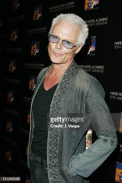 Michael Des Barres during Hard Rock Hotel and Casino 10th Anniversary Weekend - Bon Jovi in Concert - Red Carpet Arrivals at The Hard Rock Hotel and...