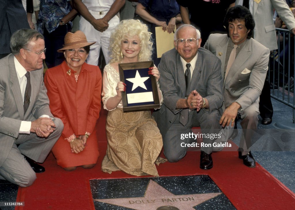 Dolly Parton and Sylvester Stallone Honored with Stars on the Hollywood Walk of Fame