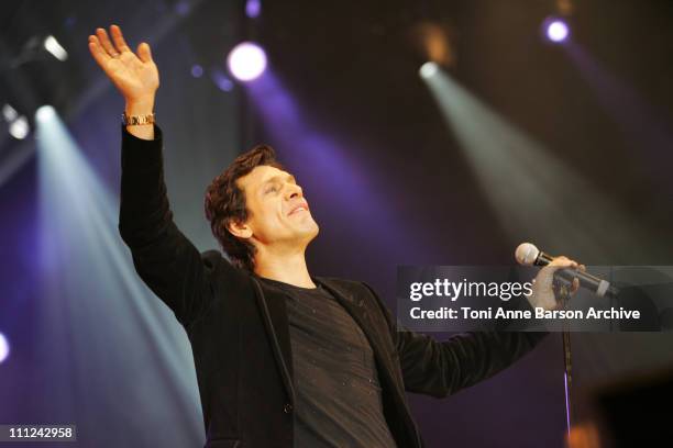 Marc Lavoine during Concert des Pieces Jaunes a Nice - Yellow Coins Concert to Help Children in Hospitals at Theatre de Verdure in Nice, France.