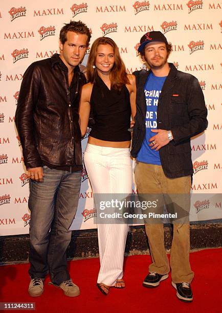 Ryan Reynolds, Bobette Riales and Danny Masterson during Maxim Magazine and Coors Light Present Tale Spin at the Much Music Video Awards at This is...