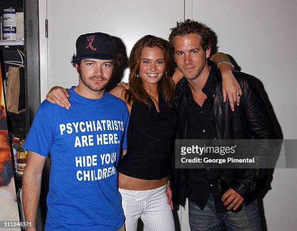 Danny Masterson, Bobette Riales and Ryan Reynolds during Maxim Magazine and Coors Light Present Tale Spin at the Much Music Video Awards at This is...