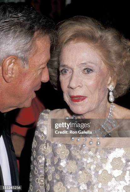 Brooke Astor and guest during 2nd Annual Channel 13 WNET Gala at Plaza Hotel in New York City, New York, United States.