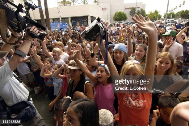 Fans during Hilary Duff In Store Appearance for Her New Album "Metamorphosis" at Virgin Mega Store in Burbank, California, United States.