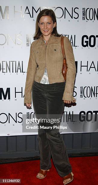 Amy Carlson during LA Confidential Emmy / Fall Fashion Cover Party at Shelter Supper Club in West Hollywood, California, United States.