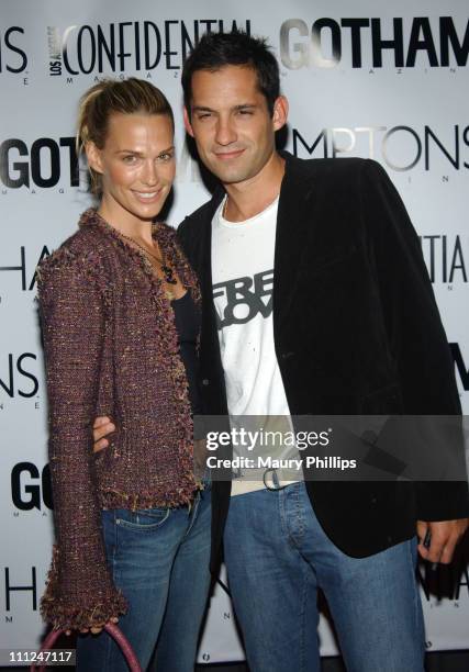 Molly Sims and Enrique Murciano during LA Confidential Emmy / Fall Fashion Cover Party at Shelter Supper Club in West Hollywood, California, United...