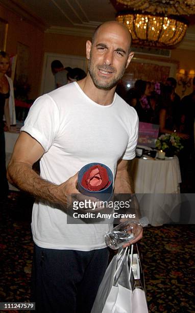 Stanley Tucci with Goldavenue during HBO "Luxury Lounge" at the 55th Annual Emmy Awards at The Peninsula Hotel - Magnolia Room in Beverly Hills,...