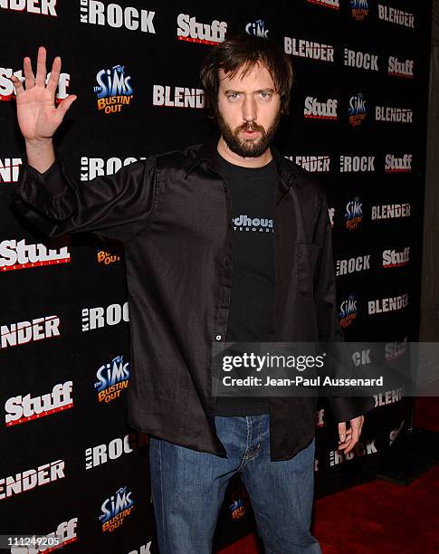 Tom Green during STUFF Magazine and Blender Host Kid Rock's After - Party For The 2003 American Music Awards- Red Carpet/Inside at Forbidden City in...