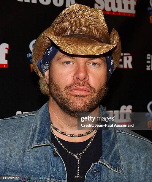 Toby Keith during STUFF Magazine and Blender Host Kid Rock's After - Party For The 2003 American Music Awards- Red Carpet/Inside at Forbidden City in...