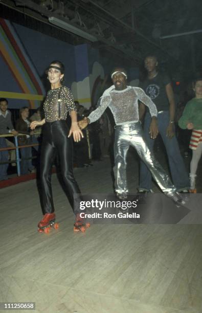 Cher and guests during Casablanca Records Party - February 26, 1979 at Empire Roller Disco Skating Rink in New York City, New York, United States.