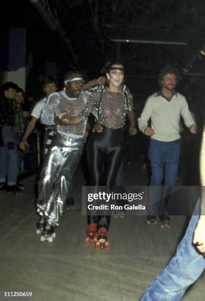 Cher and guests during Casablanca Records Party - February 26, 1979 at Empire Roller Disco Skating Rink in New York City, New York, United States.