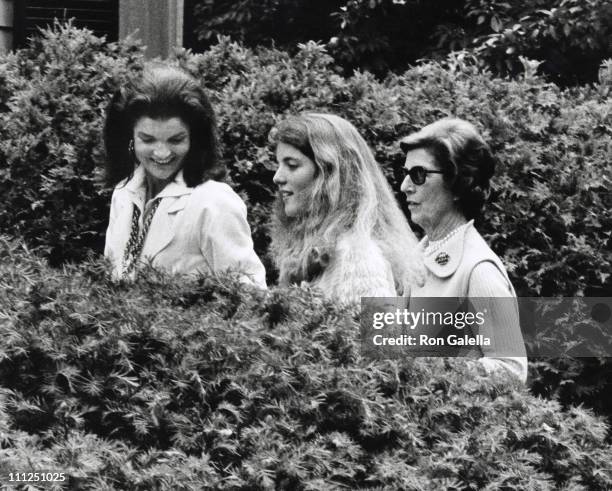 Jackie Kennedy Onassis, Caroline Kennedy, and Janet Auchincloss