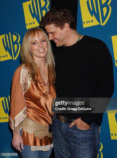 Jaime Bergman and David Boreanaz during The WB Network's 2004 All Star Party at Hollywood & Highland in Hollywood, California, United States.