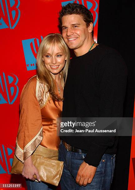 Jaime Bergman and David Boreanaz during The WB Network's 2004 All Star Party at Hollywood & Highland in Hollywood, California, United States.