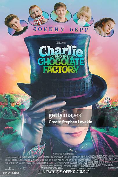"Charlie and the Chocolate Factory" Poster during Annasophia Robb of "Charlie and the Chocolate Factory" Pops Up in Times Square For the Ultimate...