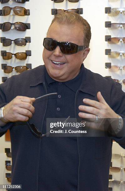 Leon Hall wearing Bucheron Rockstar Sunglasses during Solstice Time Warner Center Grand Opening Hosted by Safilo USA in New York City, New York,...