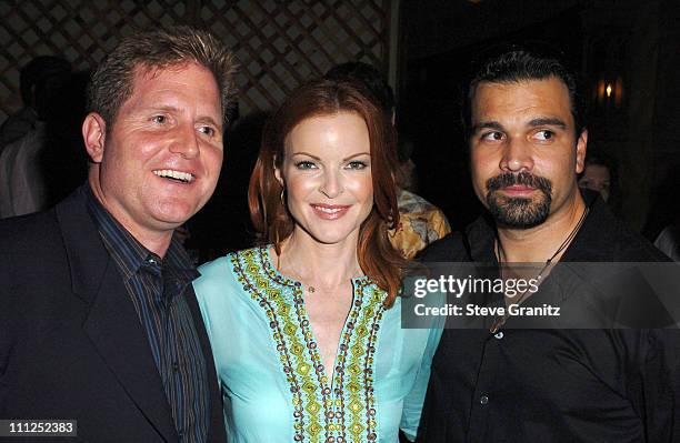 Stephen McPherson, president of ABC Entertainment, Marcia Cross and Ricardo Antonio Chavira