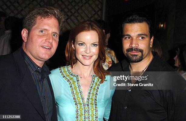 Stephen McPherson, president of ABC Entertainment, Marcia Cross and Ricardo Antonio Chavira