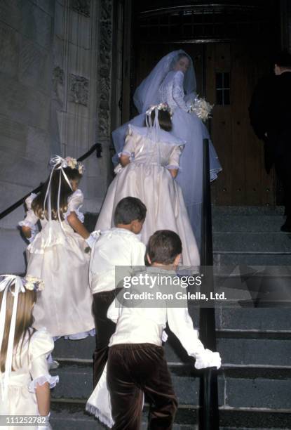 Ana Herrera during Ana Luisa Herrera and Felipe Paroud Carpena Wedding at St. Vincent Ferrer Church in New York City, New York, United States.