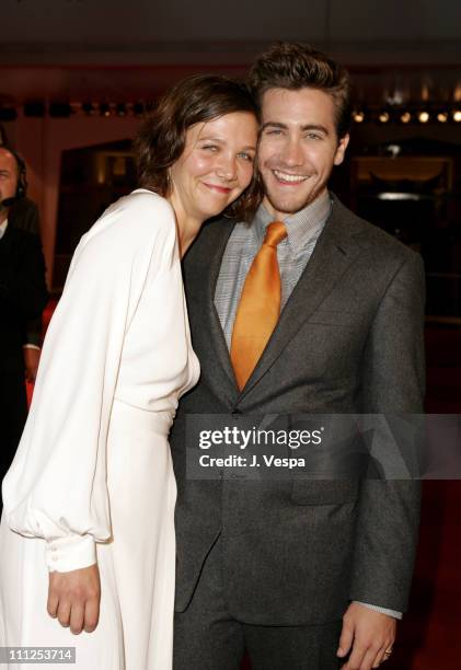 Maggie Gyllenhaal and Jake Gyllenhaal during 2005 Venice Film Festival - "Brokeback Mountain" Premiere at Palazzo del Cinema in Venice Lido, Italy.