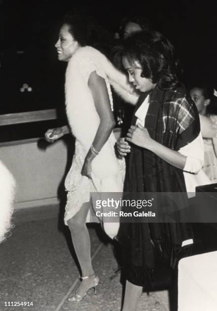 Diana Ross with daughter during Premiere of the new Berry Gordy and Motown Film, "The Last Dragon" at Plitt Theater in Los Angeles, California,...