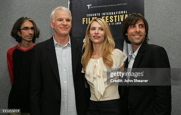 Anand Tucker, director, Steve Martin, Claire Danes and Jason Schwartzman