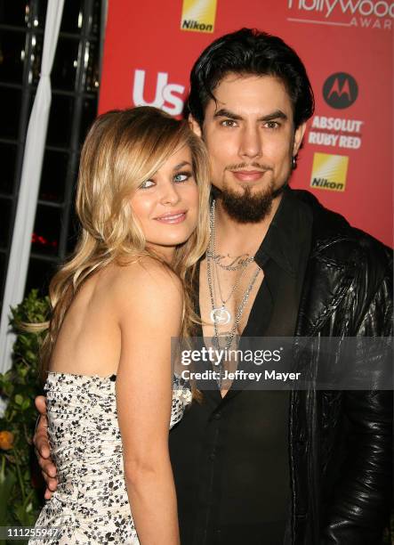 Carmen Electra and Dave Navarro during 2006 US Weekly Hot Hollywood Awards - Arrivals at Republic Restaurant & Lounge in Los Angeles, California,...