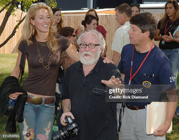 Elaine Mellencamp, Photographer Paul Natkin and Rand Wilson, Farm Aid