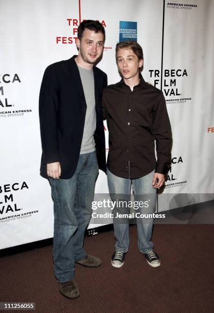 Eddie Kaye Thomas and Lou Taylor Pucci during 5th Annual Tribeca Film Festival - "Fifty Pills" Screening at Pace University Auditorium in New York...