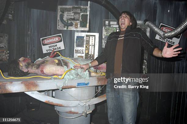 Darin Brooks in The Asylum Maze during The Stars of "Days of Our Lives" and "The O.C." Visit Knott's Scary Farm's 33rd Annual Halloween Haunt at...