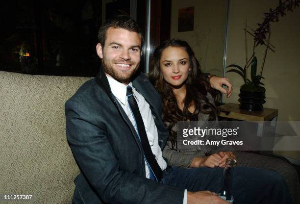 Daniel Gillies and Rachael Leigh Cook during M.A.C. Cosmetics After Party for the Louis Verdad 2006 Spring Collection at Sunset Marquis in West...